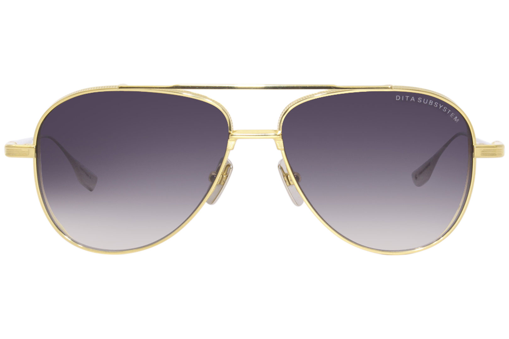 Dita Subsystem DTS141 A01 Sunglasses Gold/Silver/Dark Grey Gradient ...