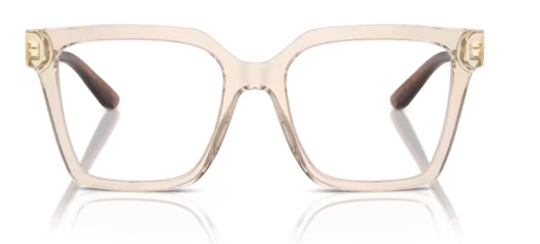 Dolce & Gabbana DG3376B 3432 Eyeglasses Women's Transparent Camel Full ...