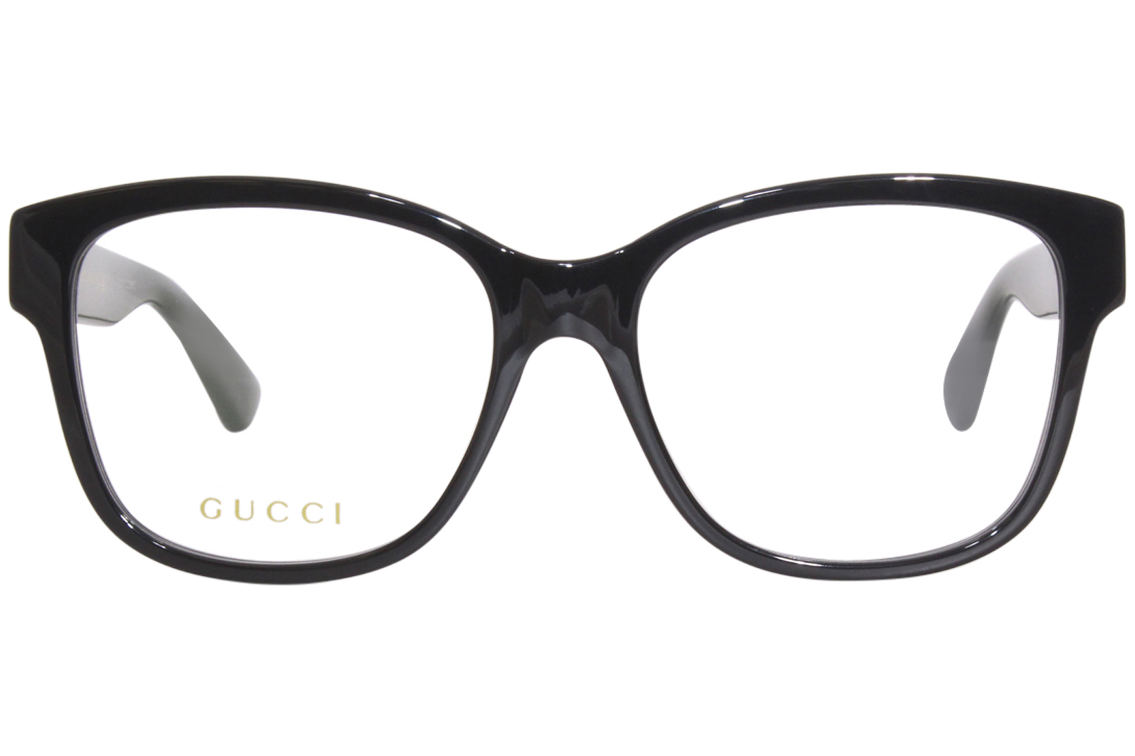 Gucci Gg0038on 011 Eyeglasses Women S Black Green Full Rim Square Shape 54mm