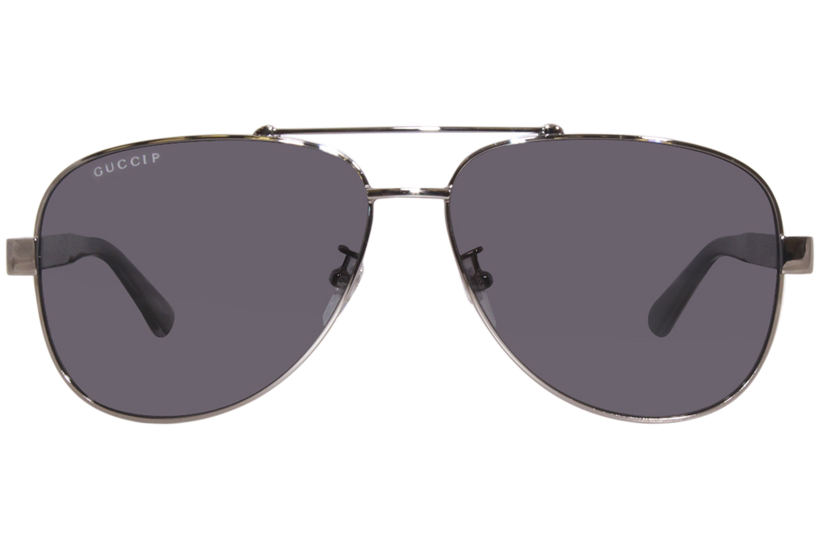 Gucci GG0528S 007 Sunglasses Men's Gunmetal/Polarized Grey Pilot 63-14 ...