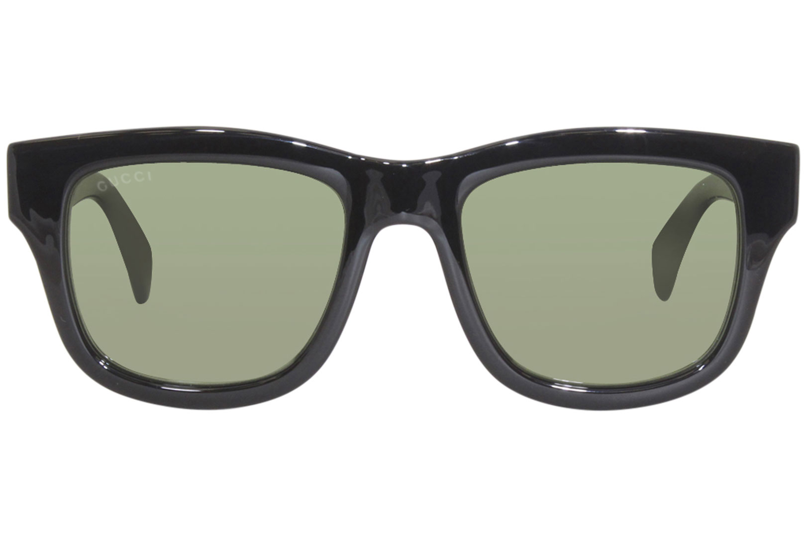 Gucci GG1135S 001 Sunglasses Men's Black/Polarized Green Square Shape ...