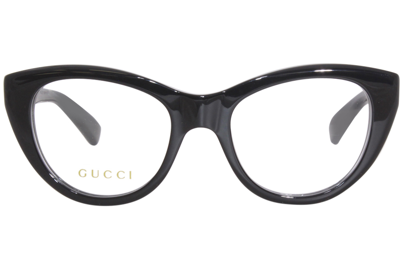Gucci GG1172O 001 Eyeglasses Women's Black Full Rim Cat Eye 48-19-145 ...