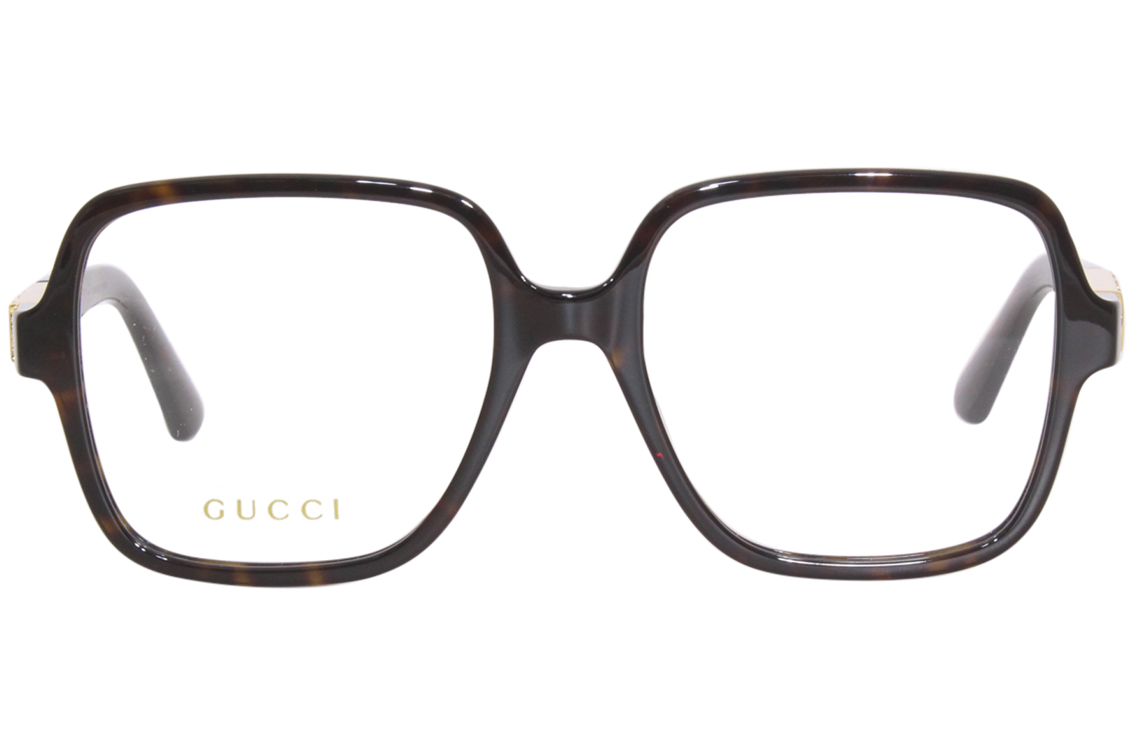 Gucci GG1193O 002 Eyeglasses Women's Havana Full Rim Square Shape 56-18 ...