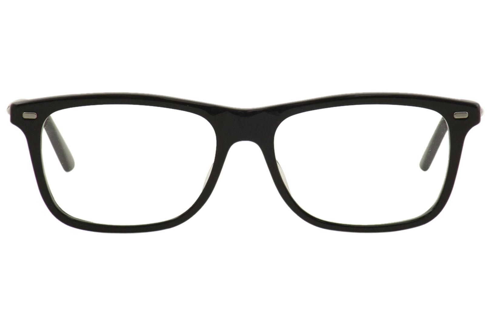 Gucci Men's Eyeglasses Web GG0519O 0519/O 005 Black/Ruthenium Optical ...