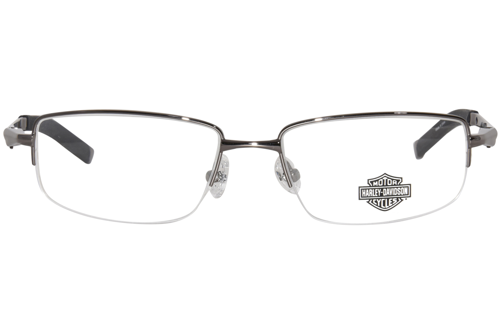 Harley Davidson HD0365 J14 Eyeglasses Men's Gunmetal Semi Rim 53-17-125 ...