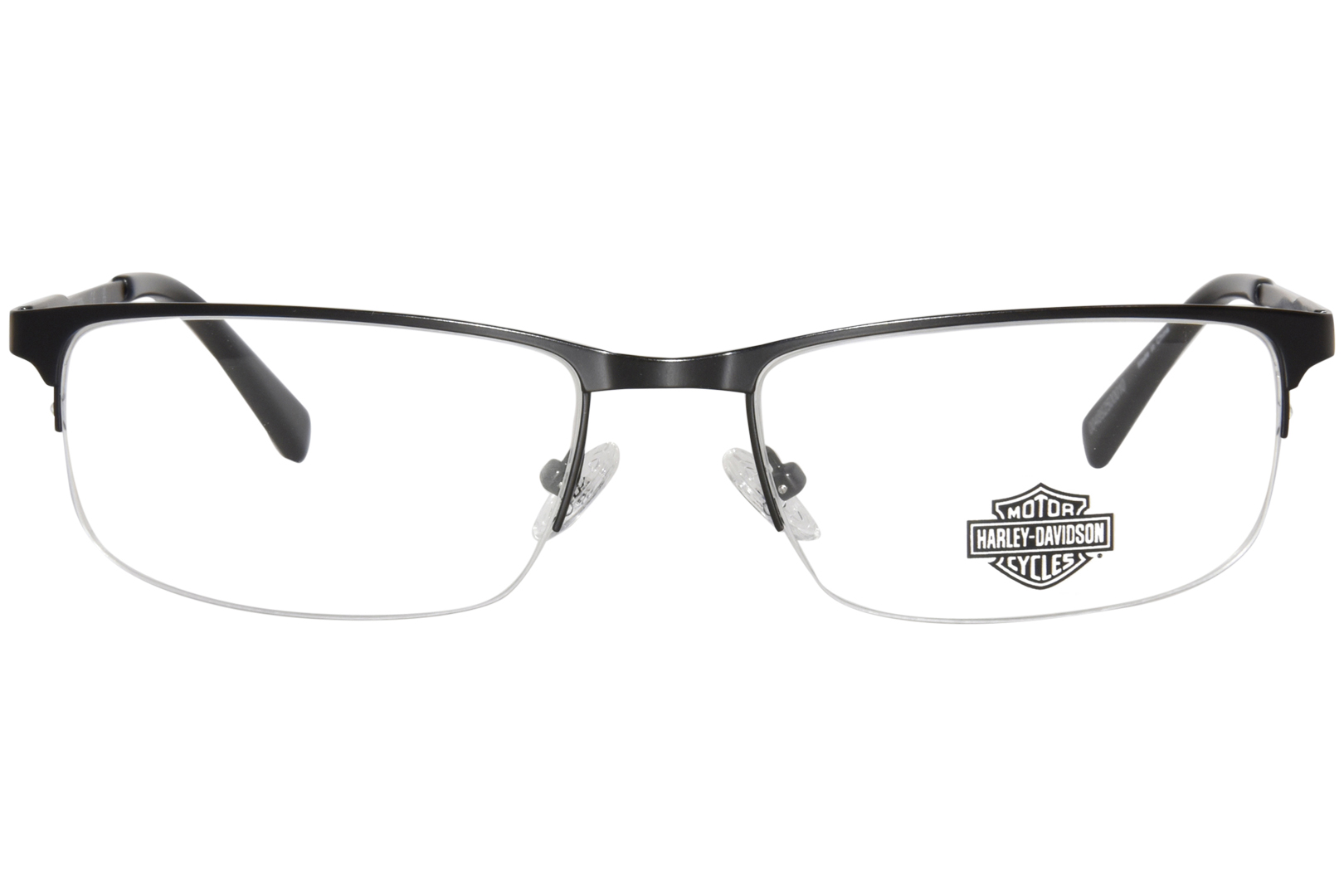 Harley Davidson Hd0759 009 Eyeglasses Men's Matte Gunmetal Semi Rim 56 