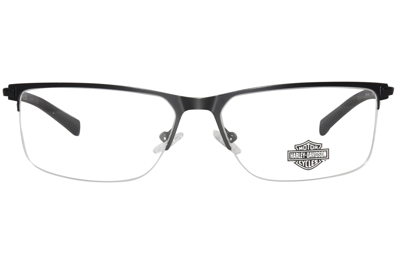 Harley Davidson HD0979 002 Eyeglasses Men's Matte Black Semi Rim 59-16 ...