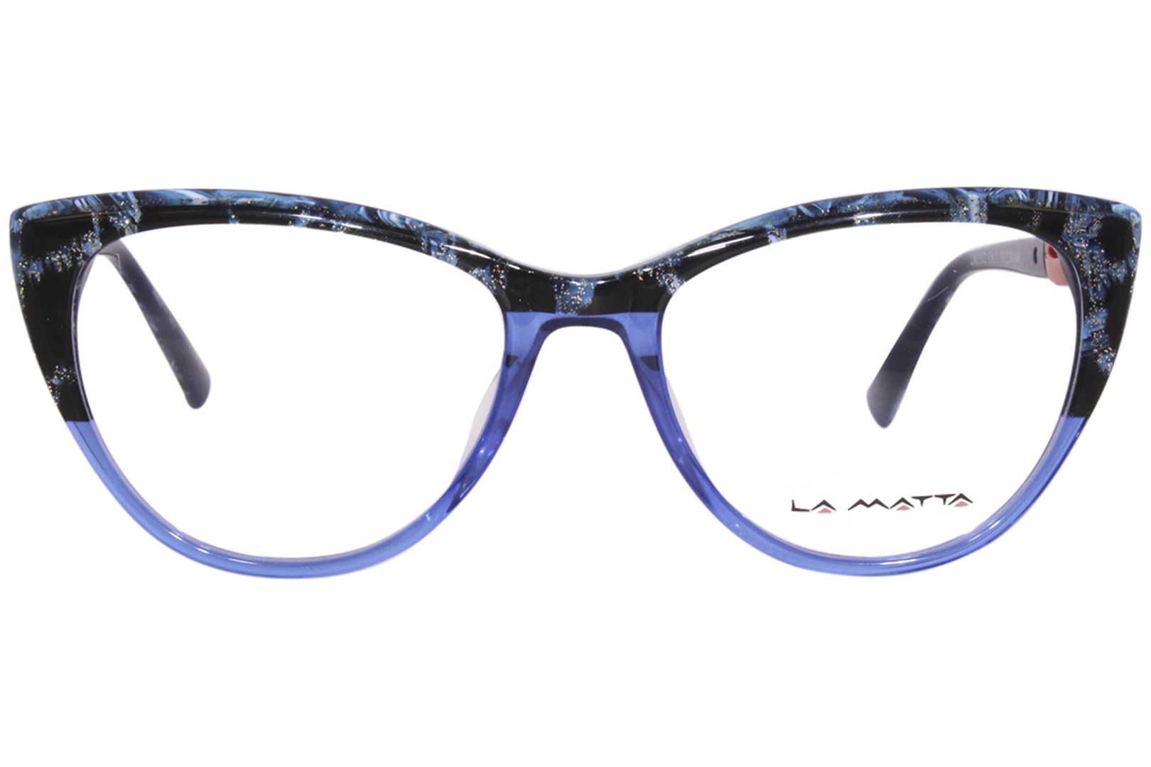 La Matta Lm3312 1 Eyeglasses Womens Blue Full Rim Cat Eye 53 18 140 4202