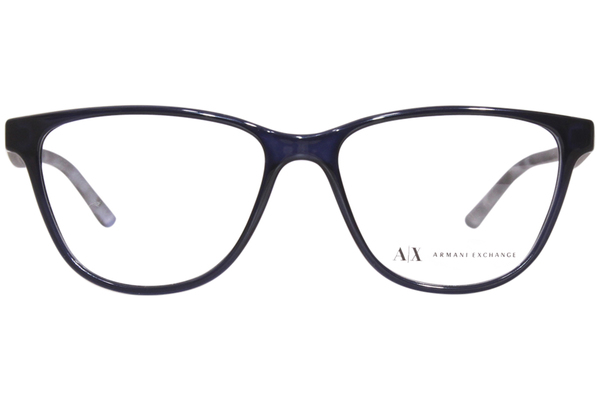 Armani Exchange Eyeglasses Frame Women s AX3047 8237 Shiny Blue 53