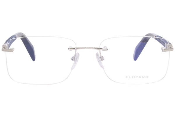 Chopard Eyeglasses Frame Men s VCHF58 0E70 Silver 56 18 145