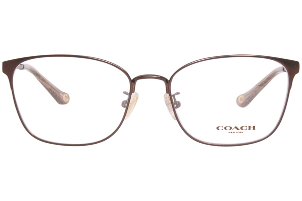 Coach HC5135 9276 Eyeglasses Women's Satin Dark Brown Full Rim Rectangle  53mm