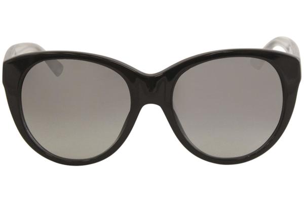 Coach Audrey HC8064F HC 8064 F 5002 11 Black Crystal Round Sunglasses 54mm EyeSpecs