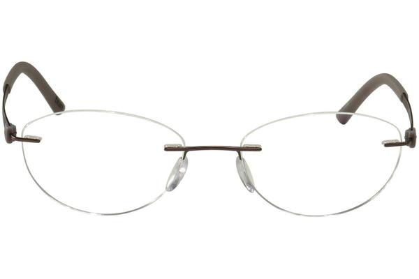 silhouette eyeglasses titan accent chassis 5452 rimless optical frame