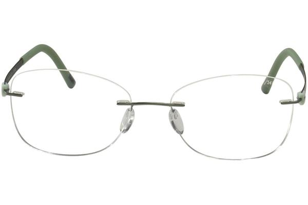 silhouette eyeglasses titan accent chassis 5452 rimless optical frame