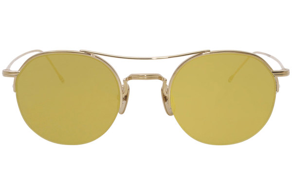 Thom Browne New York TB-903-A-T-GLD Sunglasses Men's 12K Gold/Gold Mirror  Lenses | EyeSpecs.com