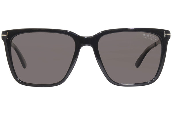 Tom Ford Garrett TF862 01D Sunglasses Men's Black/Polarized Smoke 56-17-145 | EyeSpecs.com