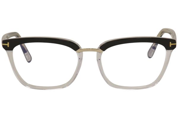 Tom Ford Women's Eyeglasses TF5550-B TF/5550-B Black/Crystal Optical Frame  54mm 