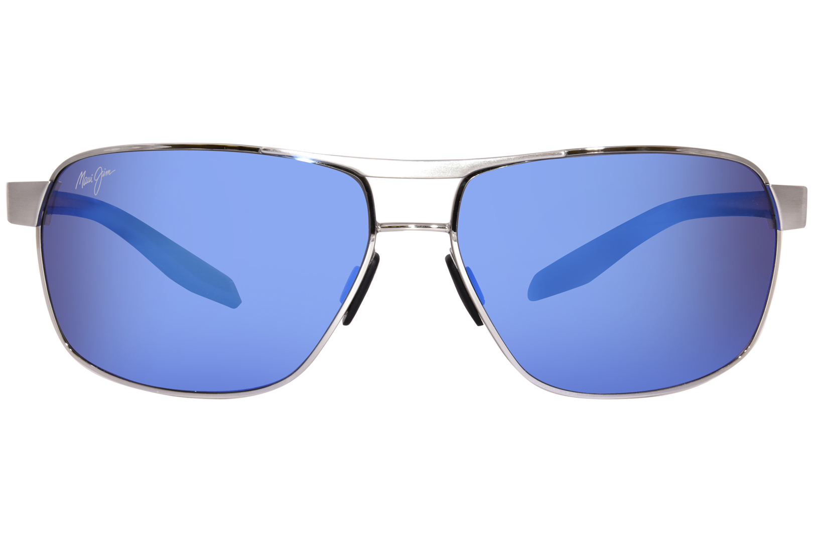 Maui Jim The Bird MJ835-17A Sunglasses Men's Chrome/Polarized Blue