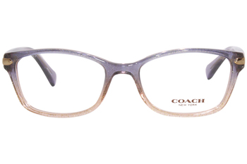 Coach HC6065 5551 Eyeglasses Men's Shimmer Burgundy Pink Gradient