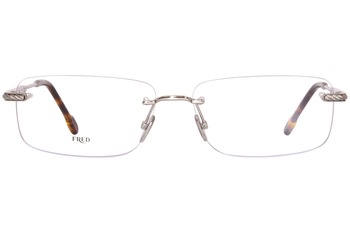 Fred FG50018U 030 Eyeglasses Shiny Endura Gold Rimless Rectangle Shape  58-15-150