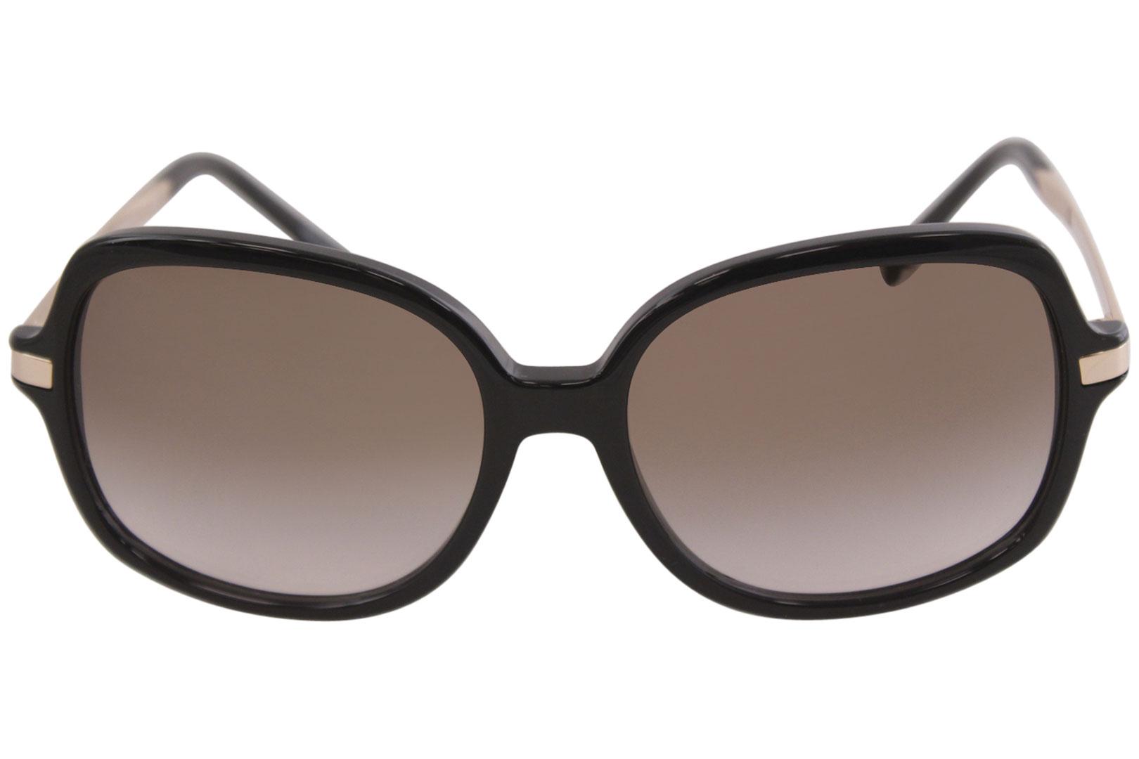 Michael Kors Adrianna Ii Mk2024 Mk 2024 300513 Black Gold Square Sunglasses 57mm
