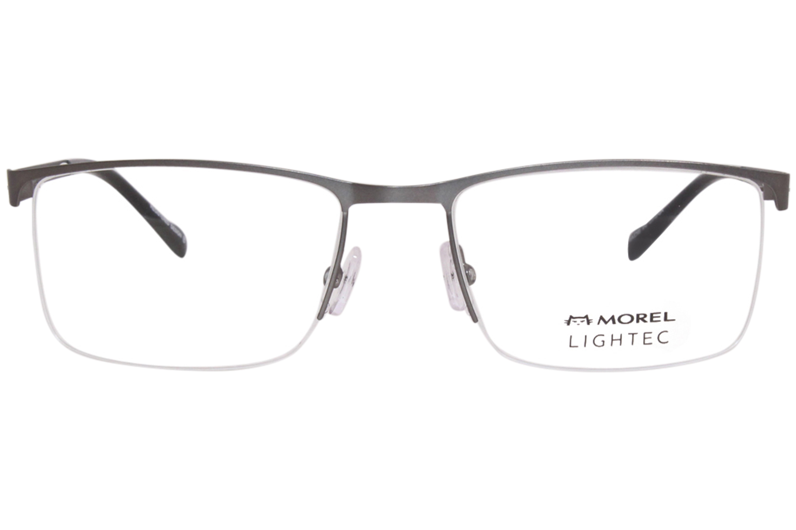 Morel Lightec 30295S Eyeglasses Men's Semi Rim Square Shape | EyeSpecs.com