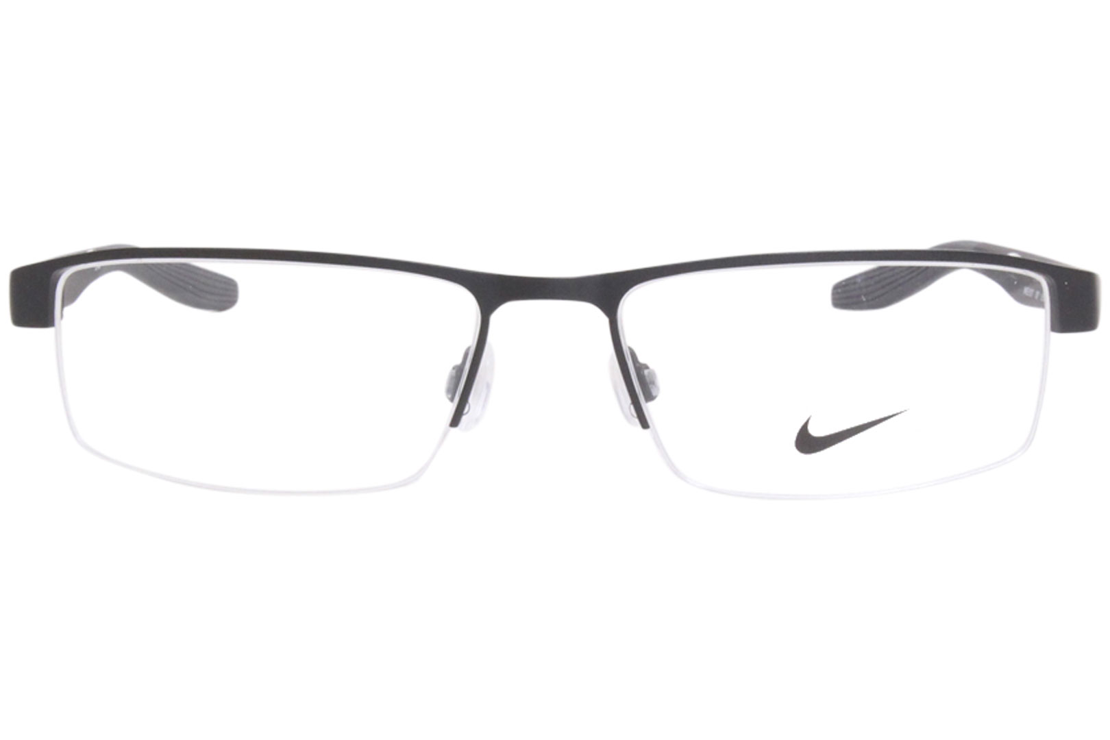 Nike Eyeglasses Men's 8137 001 Satin Black 55-17-145mm | EyeSpecs.com