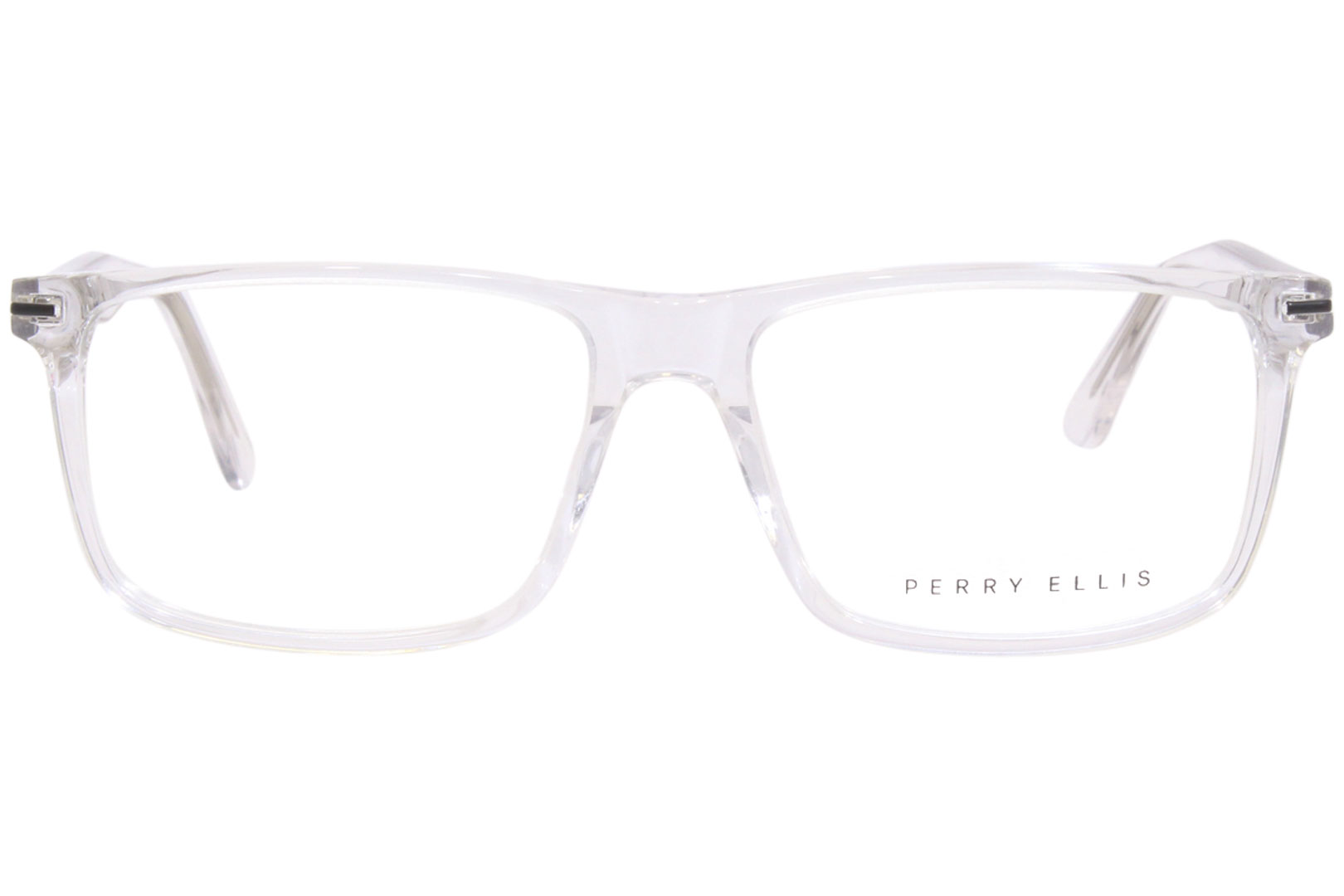 Perry Ellis Pe457 2 Eyeglasses Mens Crystal Full Rim Rectangle Shape 57 16 145 1797