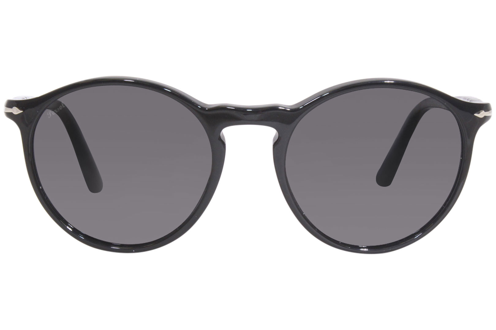 Persol 3285-S 95/48 Sunglasses Black/Polarized Black Round Shape 52-19 ...