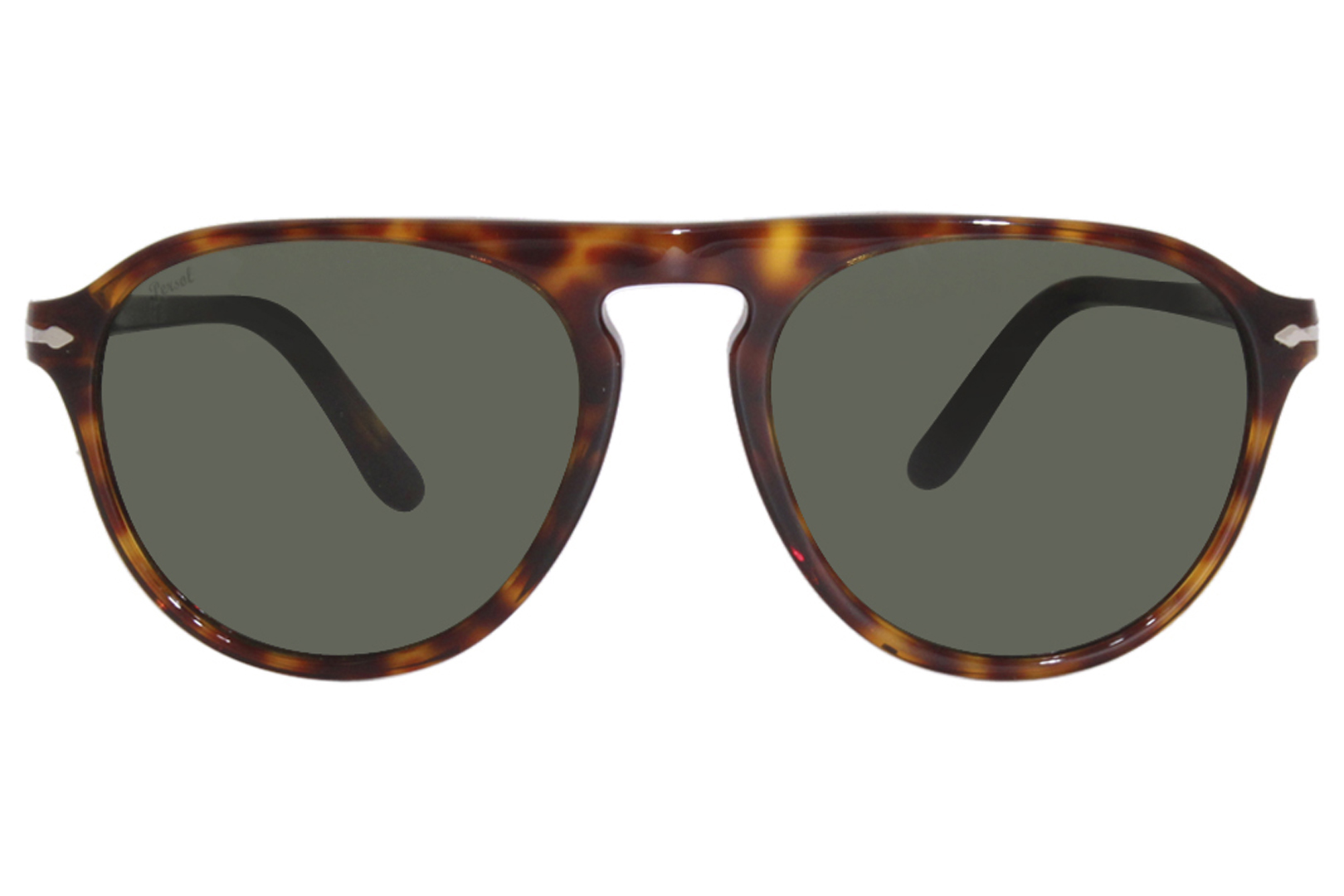 Persol 3302/S 24/31 Sunglasses Havana/Green Pilot 55-19-145 | EyeSpecs.com