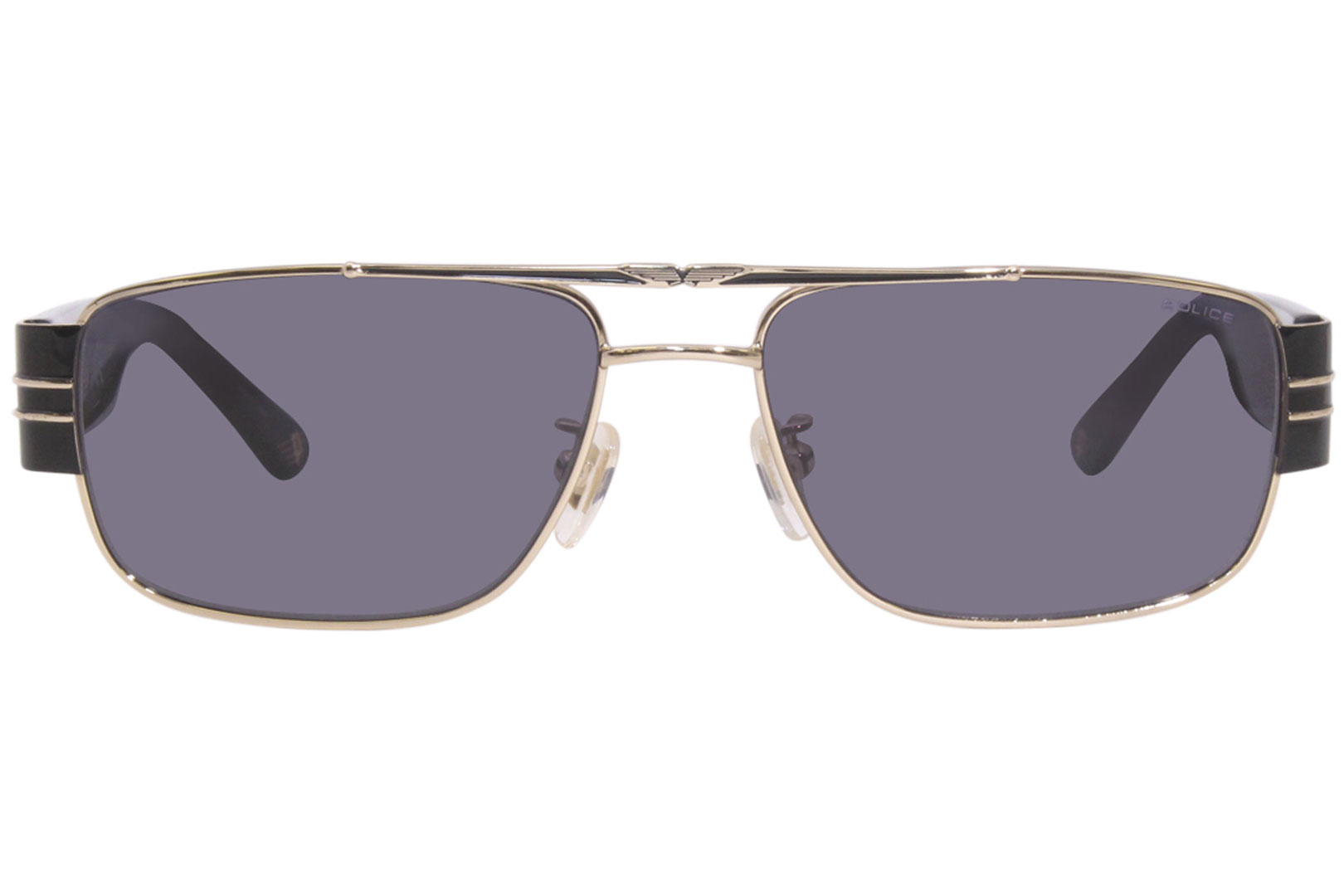 Police Gold Square Sunglasses for Men