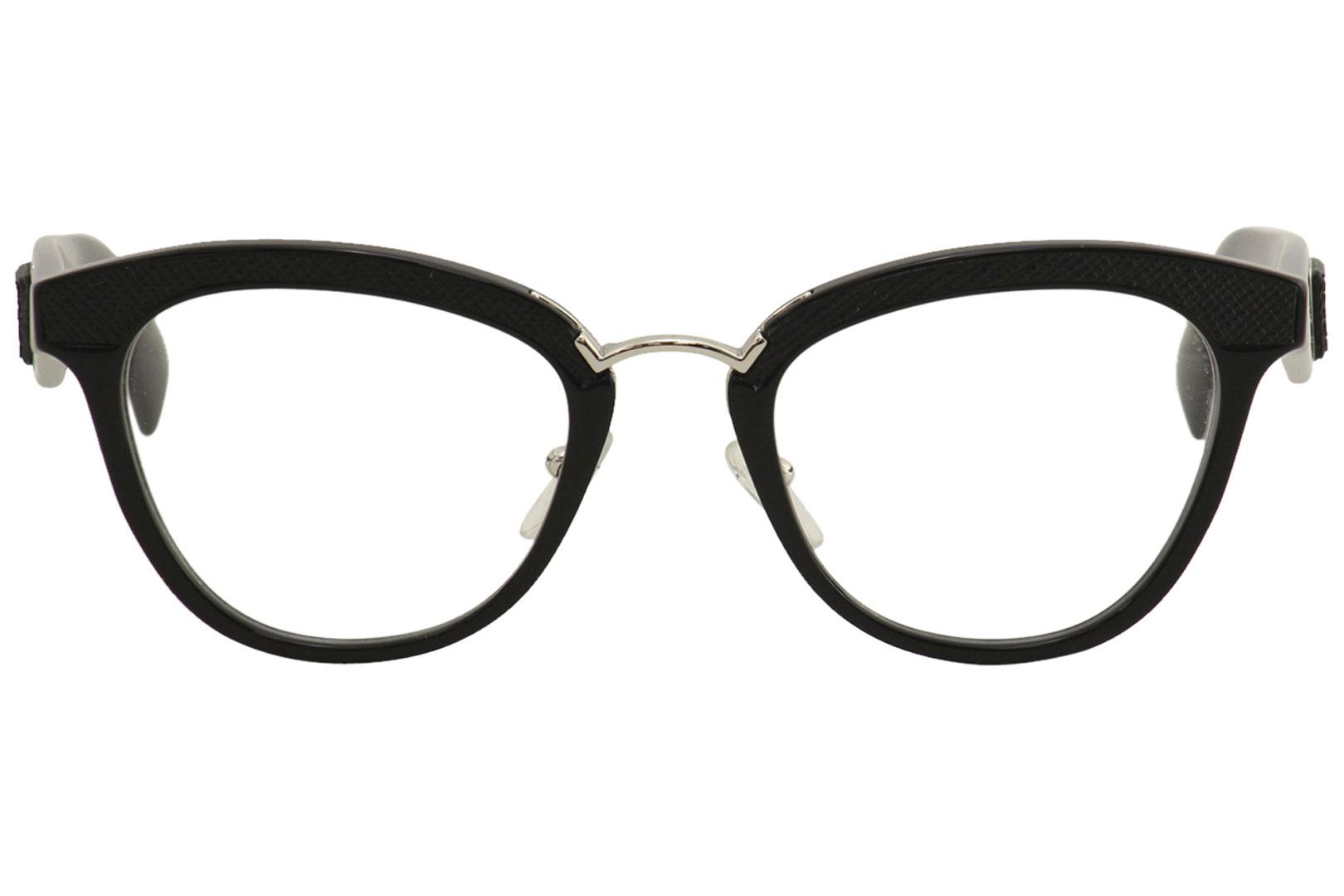 Prada Women's Eyeglasses VPR26S VPR/26/S 1AB-1O1 Black Optical