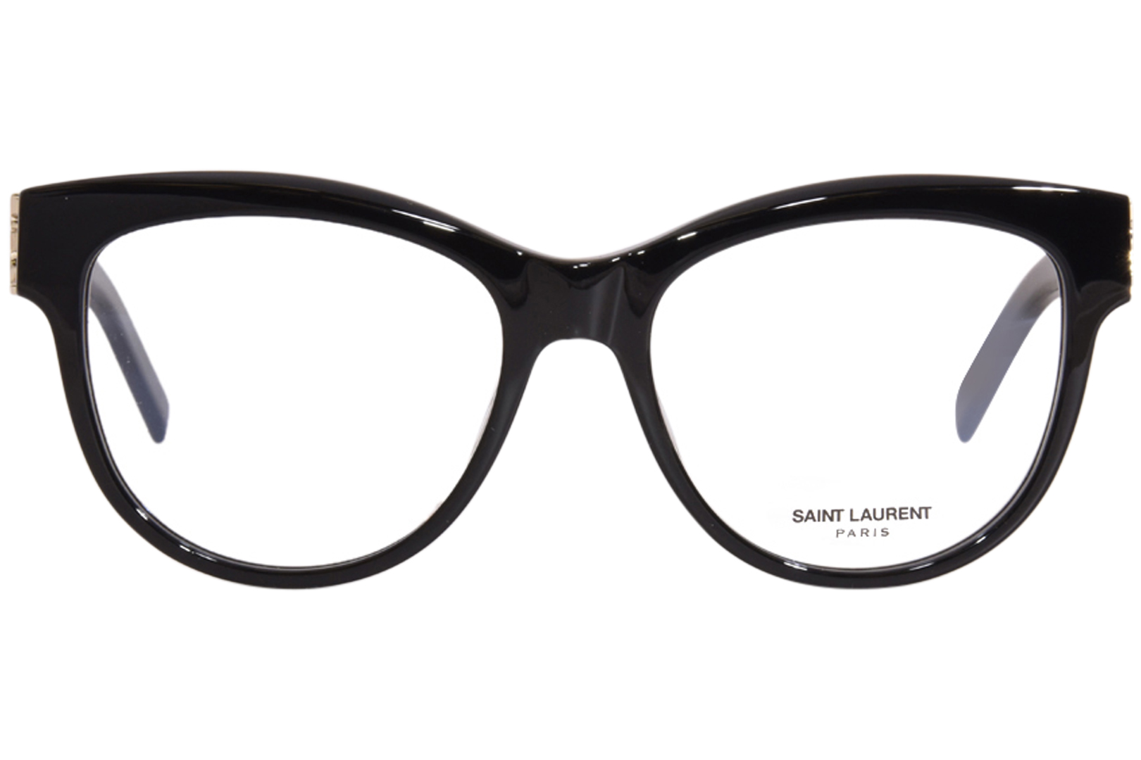 Saint Laurent SL-M108 006 Eyeglasses Women's Black Full Rim Oval Shape ...