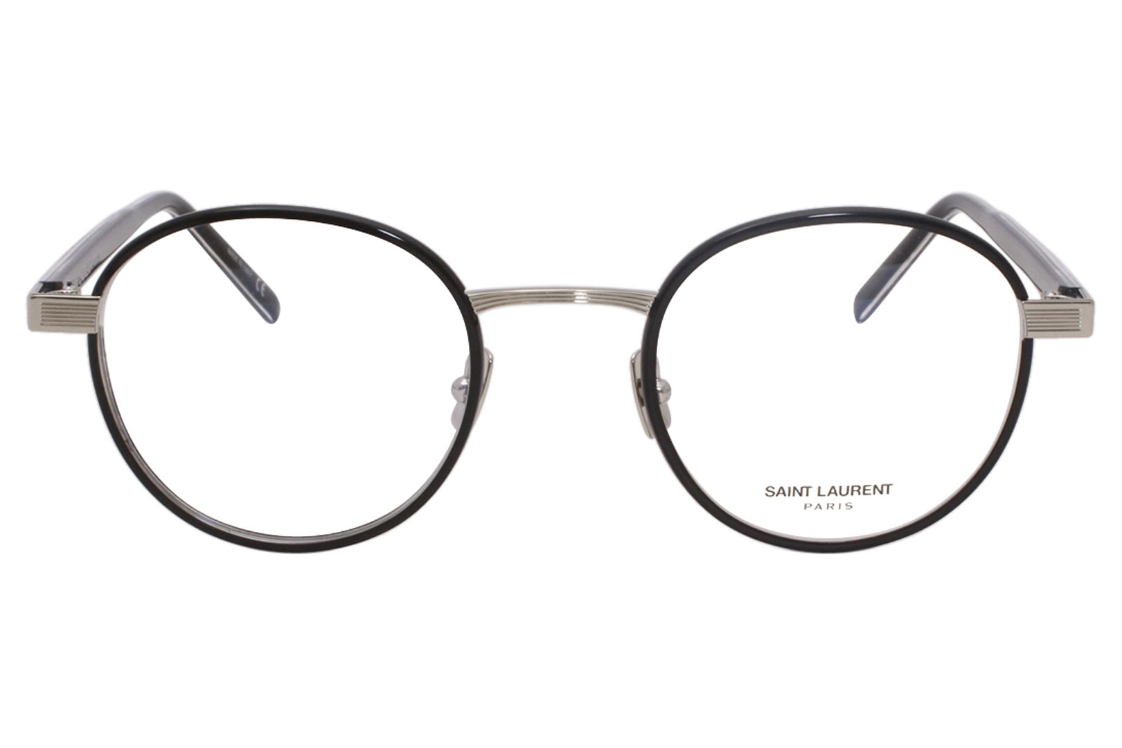 Saint Laurent Sl125 Eyeglasses Mens Full Rim Round Optical Frame