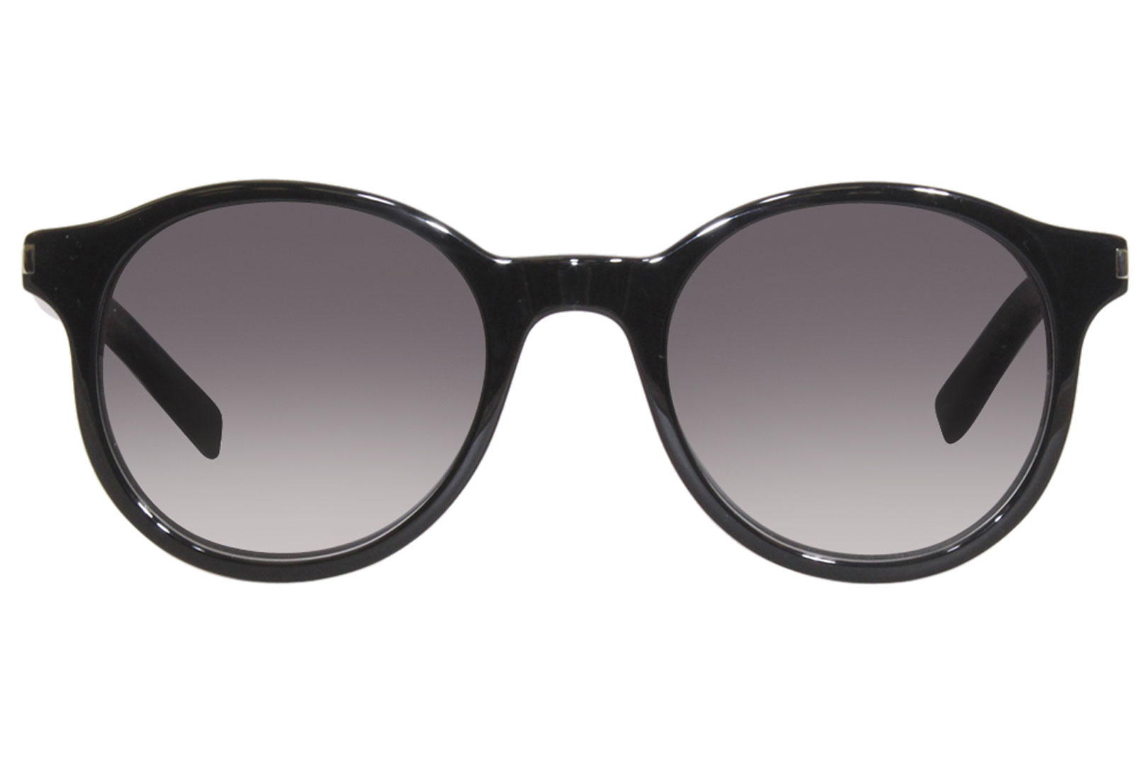 Saint Laurent SL521 001 Sunglasses Black/Grey Gradient Round Shape 50 ...