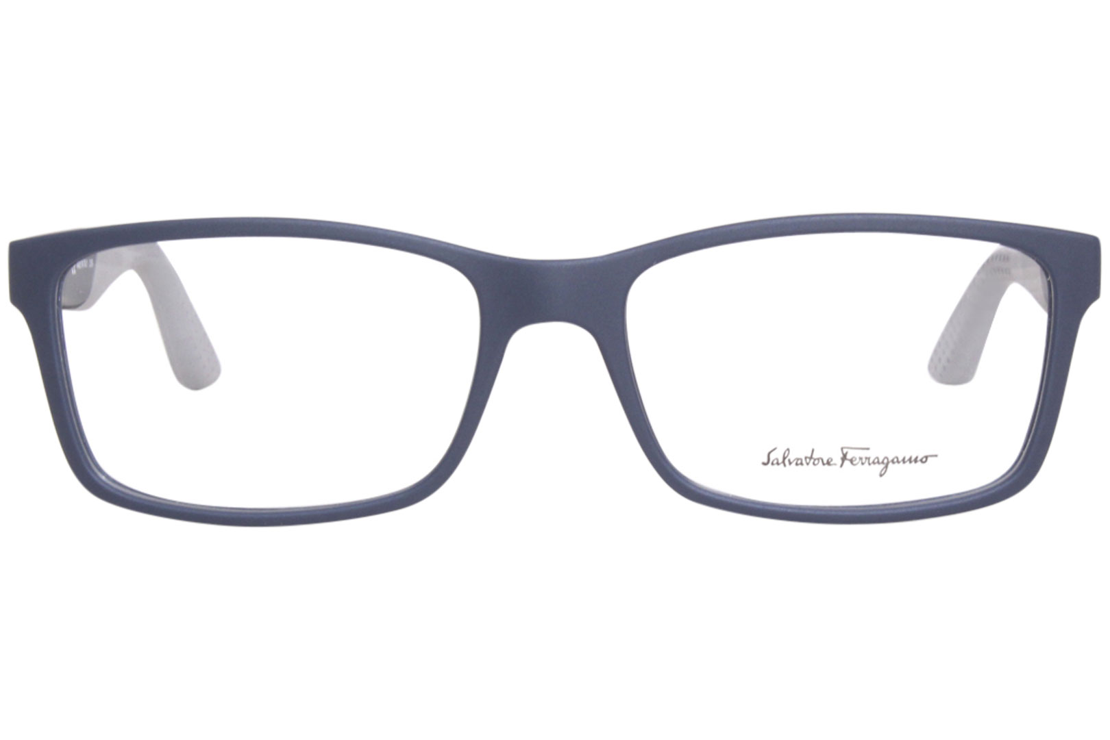 Salvatore Ferragamo SF2908 401 Eyeglasses Men's Matte Blue Full Rim 56 ...