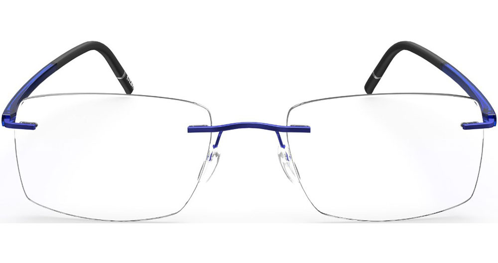 Silhouette Titan Wave 5567 4540 Eyeglasses Royal Blue Rimless 15 145