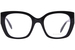 Alexander McQueen AM0379O Eyeglasses Women's Full Rim Rectangle Shape