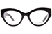 Alexander McQueen AM0435O Eyeglasses Women's Full Rim Cat Eye