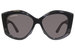 Balenciaga BB0126S Sunglasses Women's Butterfly Shape