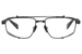 Balmain Brigade-V BPX-142 Titanium Eyeglasses Full Rim Rectangle Shape