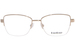 Bebe BB5232 Eyeglasses Women's Semi Rim Rectangle Shape