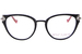 Betsey Johnson Bling Eyeglasses Women's Full Rim Round Shape