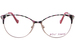 Betsey Johnson High-Society Eyeglasses Women's Full Rim Oval Shape