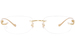 Cartier Core Range CT0058O Eyeglasses Rimless Oval Shape