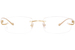 Cartier Core Range CT0061O Eyeglasses Rimless Rectangle Shape