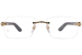 Cartier Exception CT0453O Eyeglasses Rimless Rectangle Shape