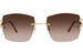 Cartier Rimlesssun CT0009RS Sunglasses Square Shape