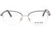 Caviar 2397 Eyeglasses Women's Semi Rim Cat Eye