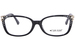 Caviar M5670 Eyeglasses Women's Full Rim Rectangle Shape w/Clear Crystals